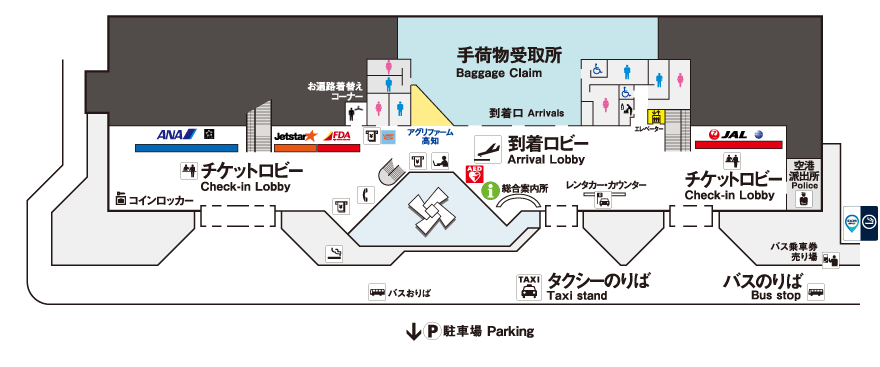 1Fフロア見取り図