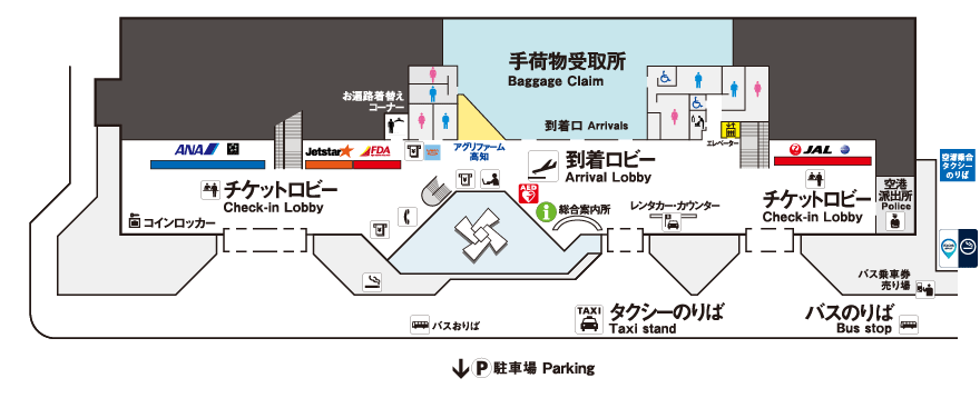 1Fフロア見取り図