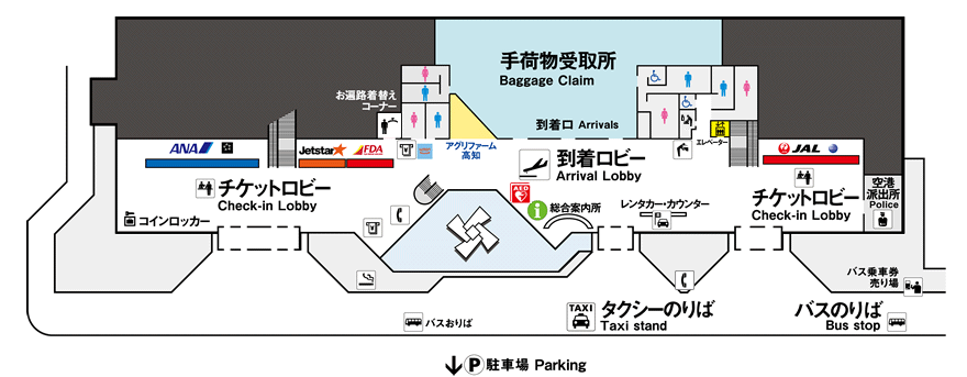 1Fフロア見取り図