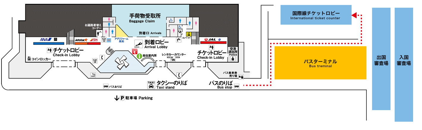 国際線乗り場フロア